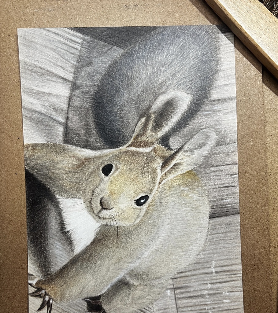 【オーダー】動物似顔絵(色鉛筆画) A5サイズ/簡易額装 ※購入前にオーダー内容を事前にメッセージしてください