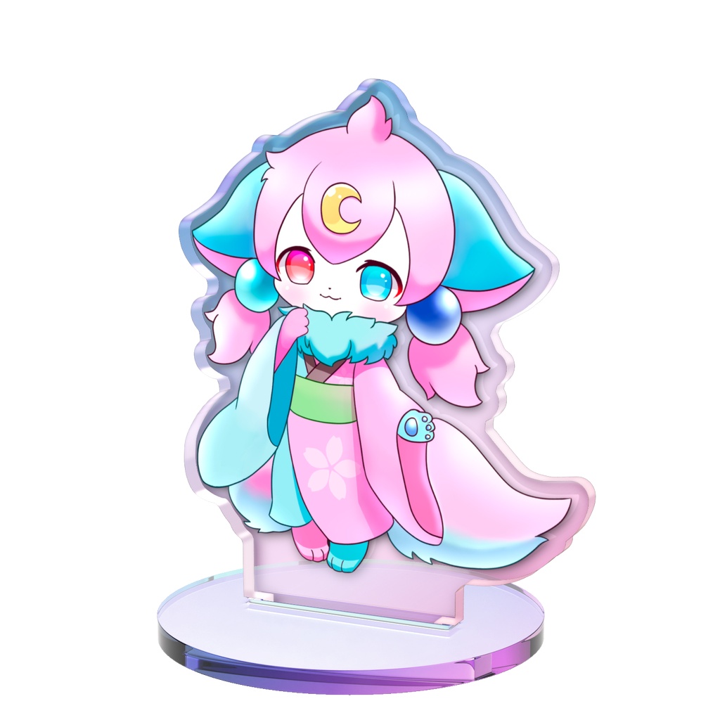 和風ネコ　オーロラアクリルスタンド