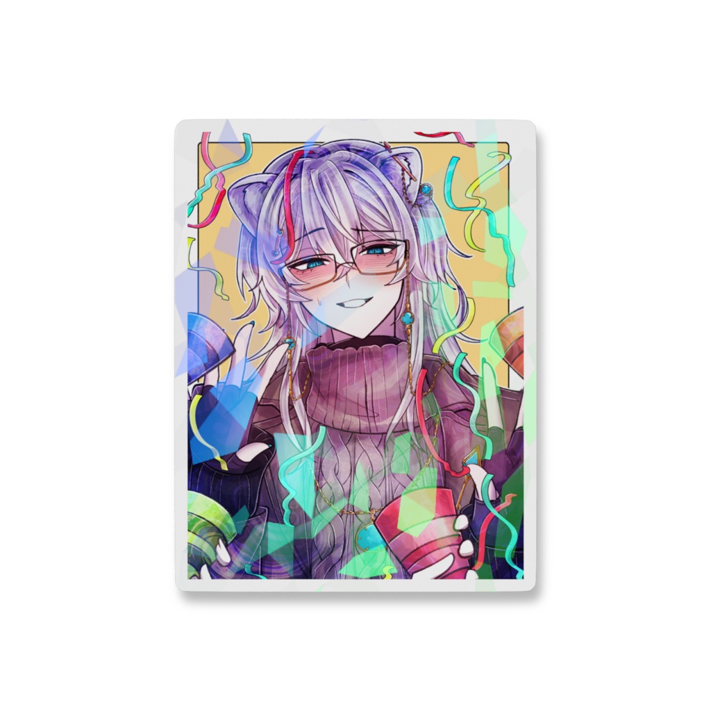 北野極4周年記念スマホステッカー