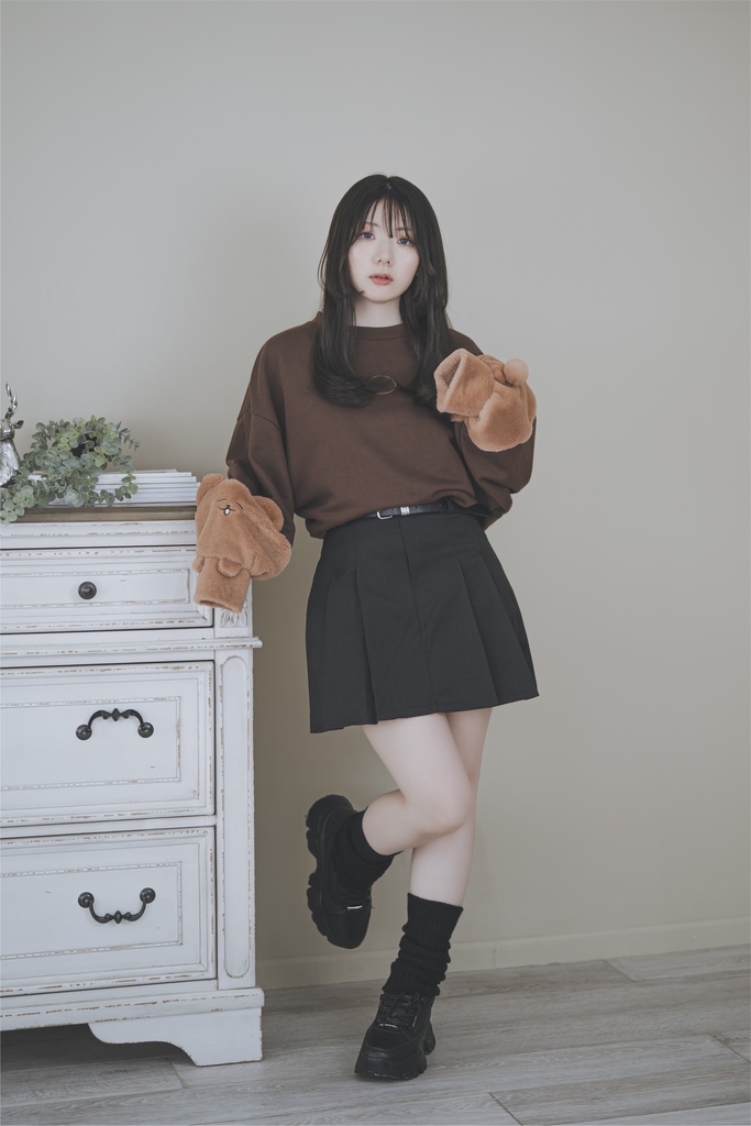 ゆるふわ袖モフうさぎさん&くまくん(レディーズセット)