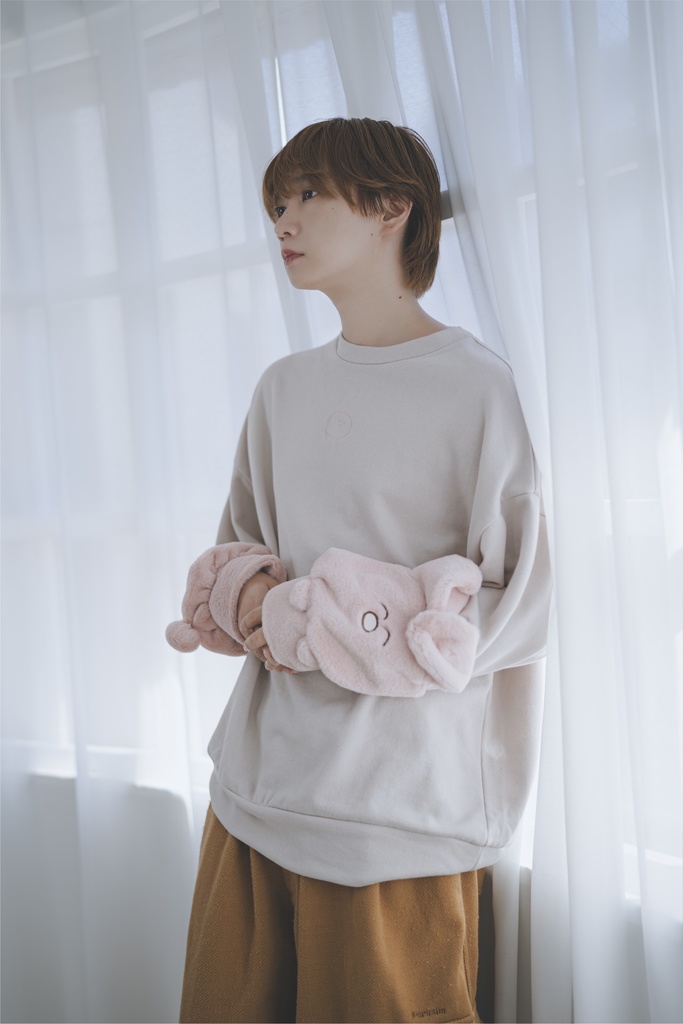 ゆるふわ袖モフうさぎさん&くまくん(メンズセット)