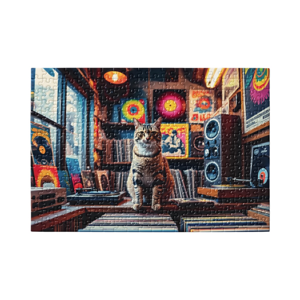 レコードショップのキジトラ店員さん