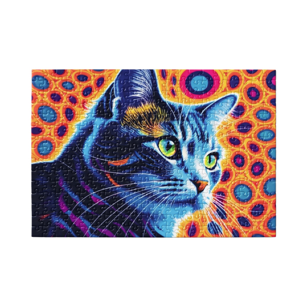 サイケデリックな猫の雰囲気