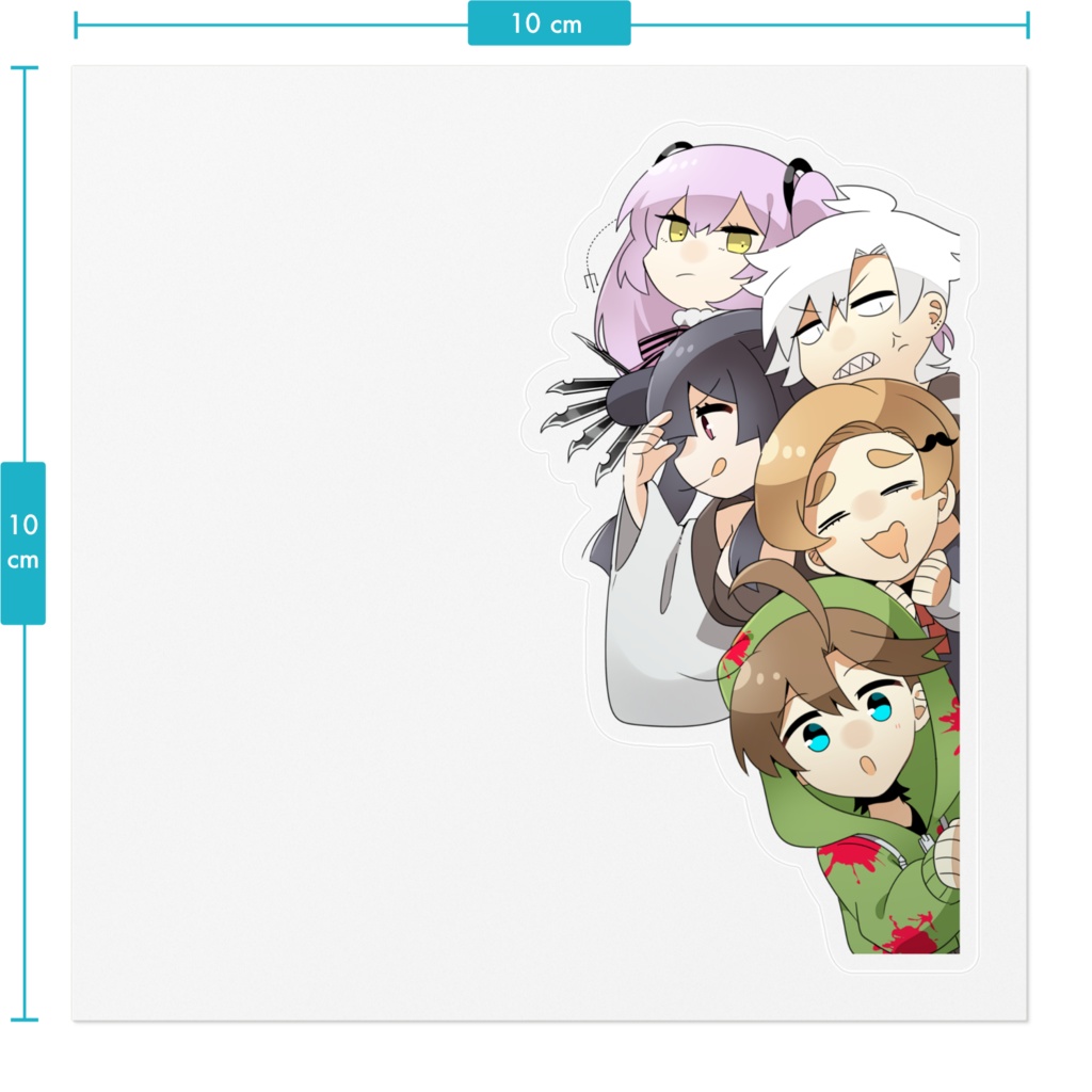 覗く奴らシール