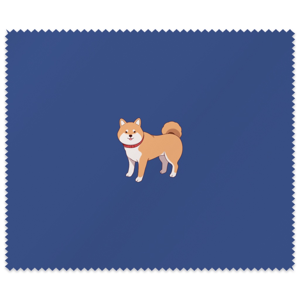柴犬メガネ拭き 赤柴