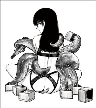 蛸乙女キラキラシール