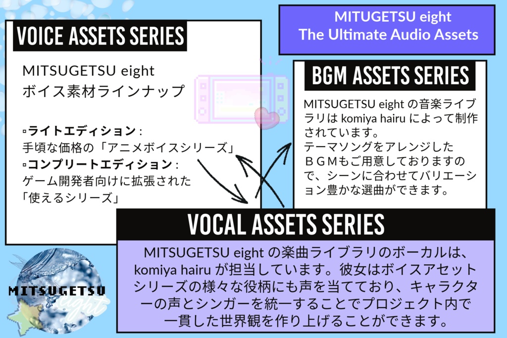 歌もの楽曲素材集|Japanese Vocal Assets_kawaii anthology_BUNDLE