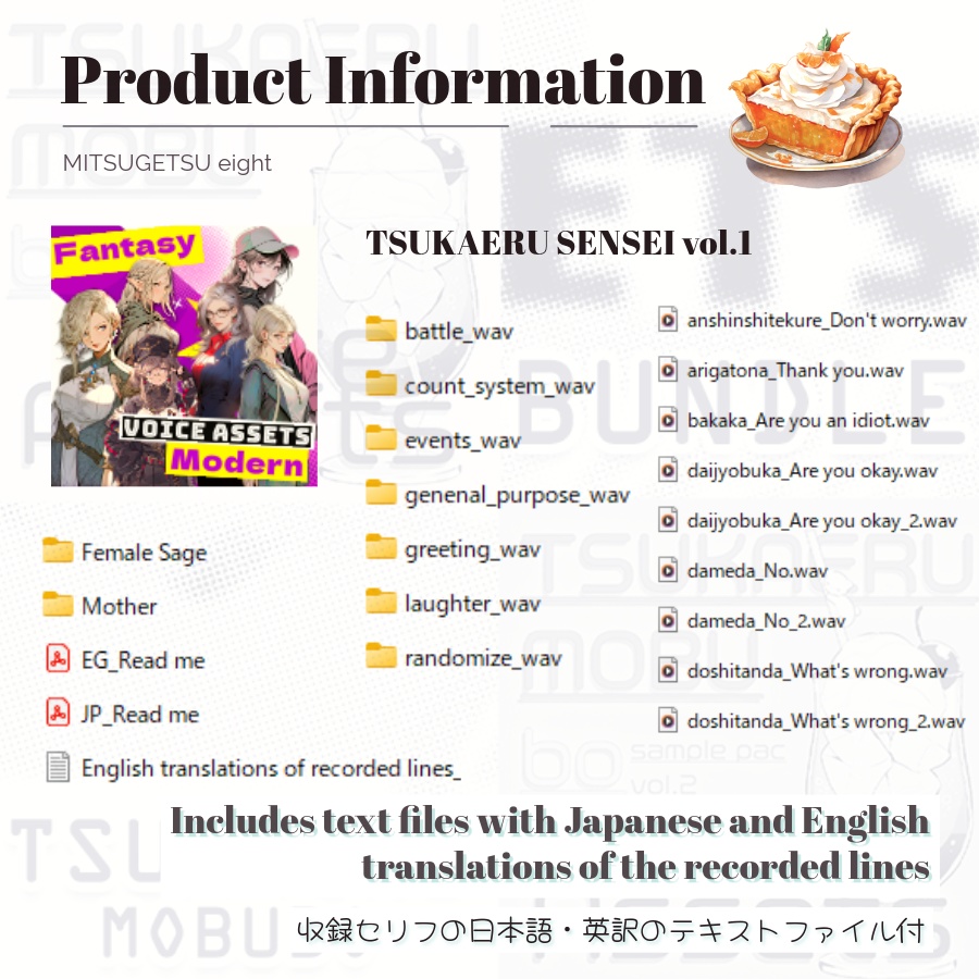 使えるボイス素材集|教授・優しい先生|Japanese Voice Pack Female Sage and Mother | TSUKAERU SENSEI vol.1