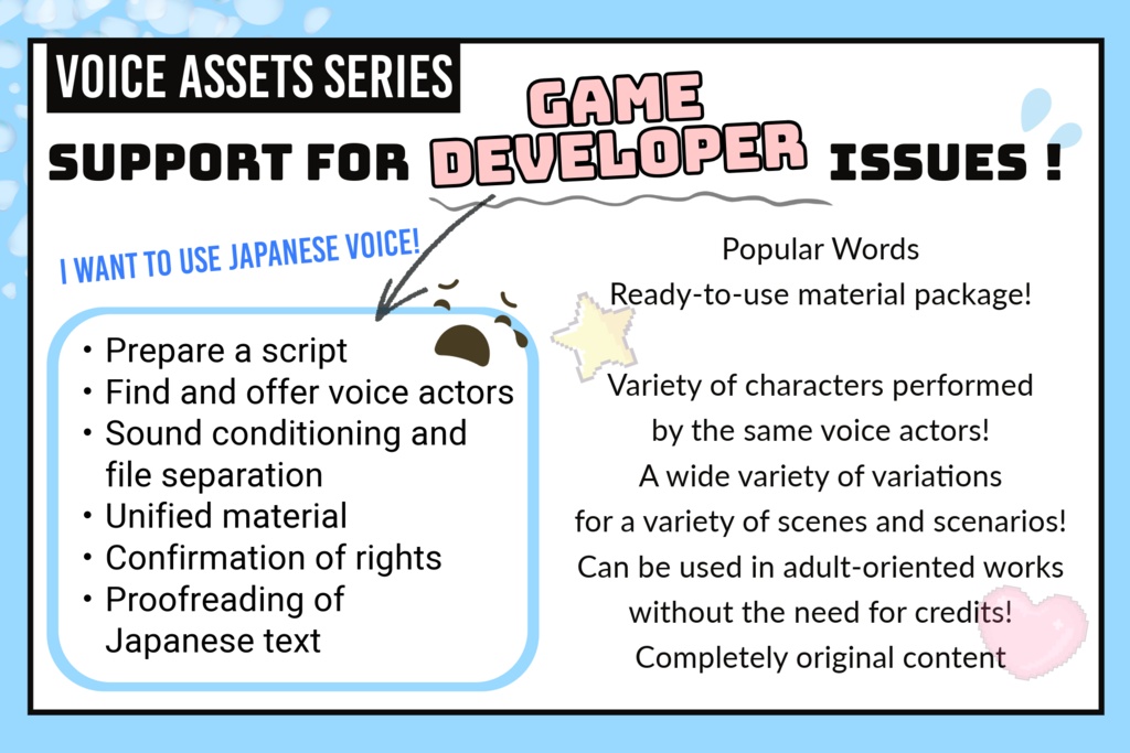 使えるボイス素材集|英語・日本語男性キャラクター|Voice Assets English and Japanese male characters| TSUKAERU EN and JP MALE