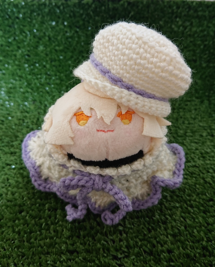 ホワイトワンピースと帽子セット