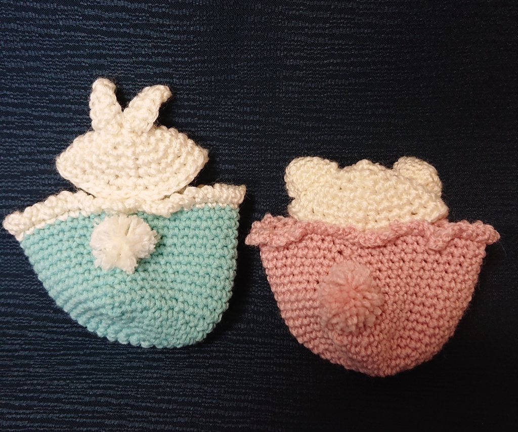 【もちマス用】 どうぶつ着ぐるみ☆うさぎ♪くま