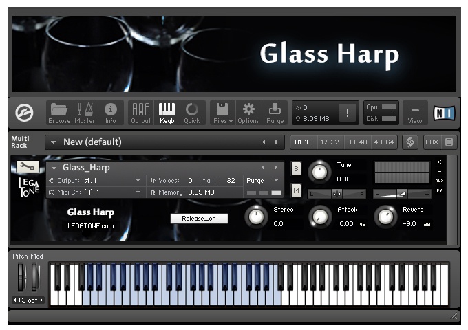 グラスハープ音源 Glass Harp for KONTAKT