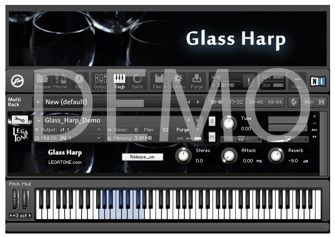 グラスハープ音源 Glass Harp for KONTAKT Free Demo - フリー音源