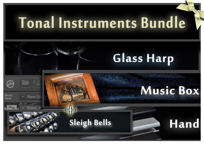 オルゴール・ハンドチャイム・グラスハープ音源セット Tonal Instruments Bundle (限定特典あり)