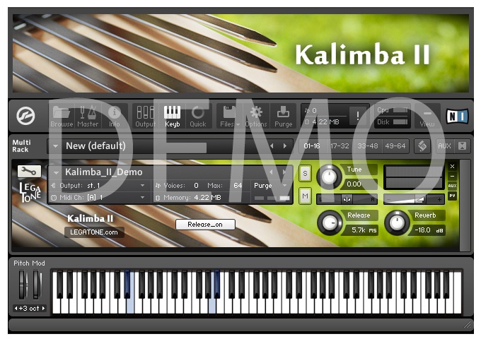 カリンバ音源 Kalimba II for KONTAKT Free Demo - フリー音源