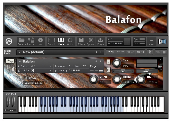 バラフォン音源 Balafon for KONTAKT