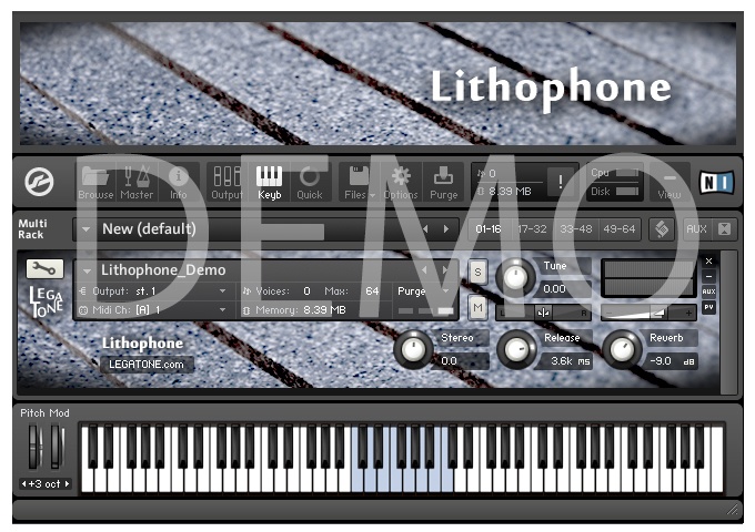 リソフォン音源 Lithophone for KONTAKT Free Demo - フリー音源