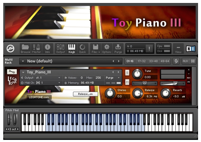 トイピアノ音源 Toy Piano III for KONTAKT