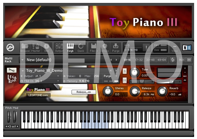 トイピアノ音源 Toy Piano III for KONTAKT Free Demo - フリー音源