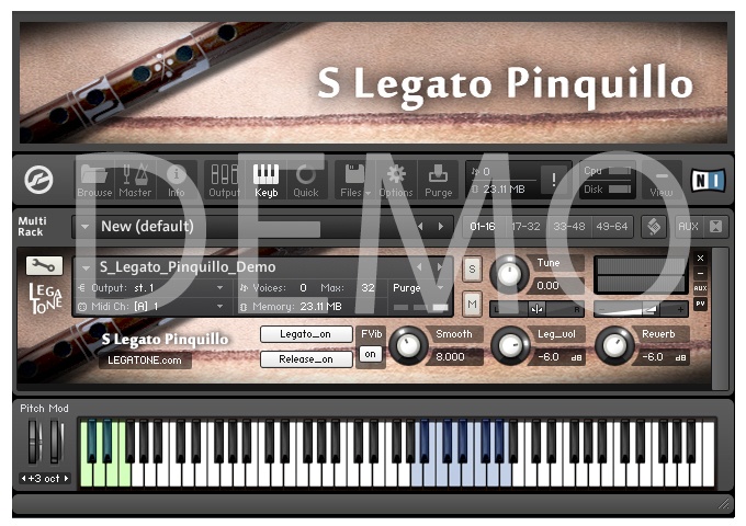 ピンキージョ音源 S Legato Pinquillo for KONTAKT Free Demo - フリー音源