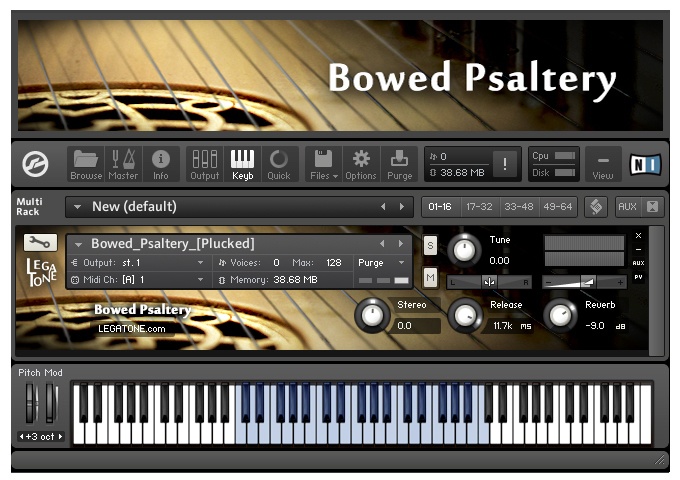 サルテリー音源 Bowed Psaltery for KONTAKT