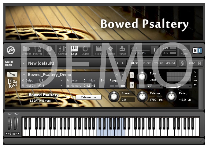 サルテリー音源 Bowed Psaltery for KONTAKT Free Demo - フリー音源