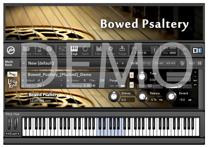 サルテリー音源 Bowed Psaltery for KONTAKT Free Demo - フリー音源