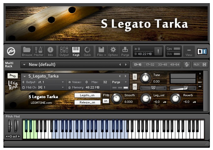 タルカ音源 S Legato Tarka for KONTAKT