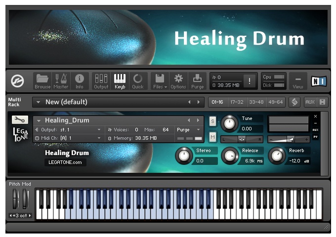ヒーリングドラム音源 Healing Drum for KONTAKT