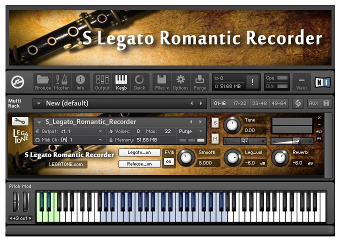 リコーダー音源 S Legato Romantic Recorder for KONTAKT
