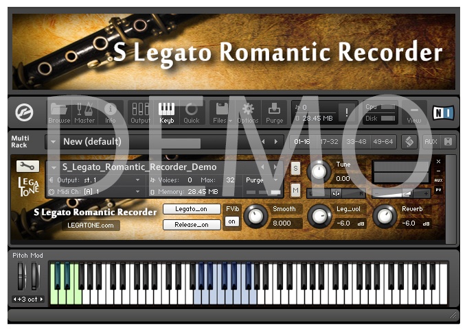リコーダー音源 S Legato Romantic Recorder for KONTAKT Free Demo - フリー音源