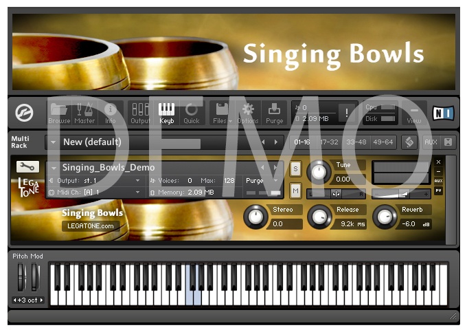 シンギングボウル音源 Singing Bowls for KONTAKT Free Demo - フリー音源