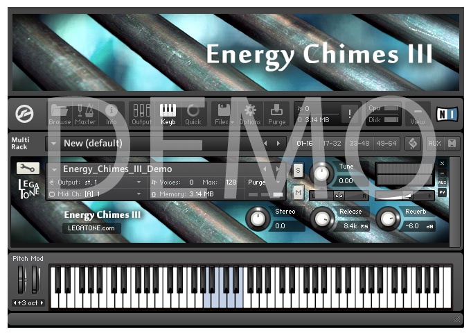 エナジーチャイム音源 Energy Chimes III for KONTAKT Free Demo - フリー音源