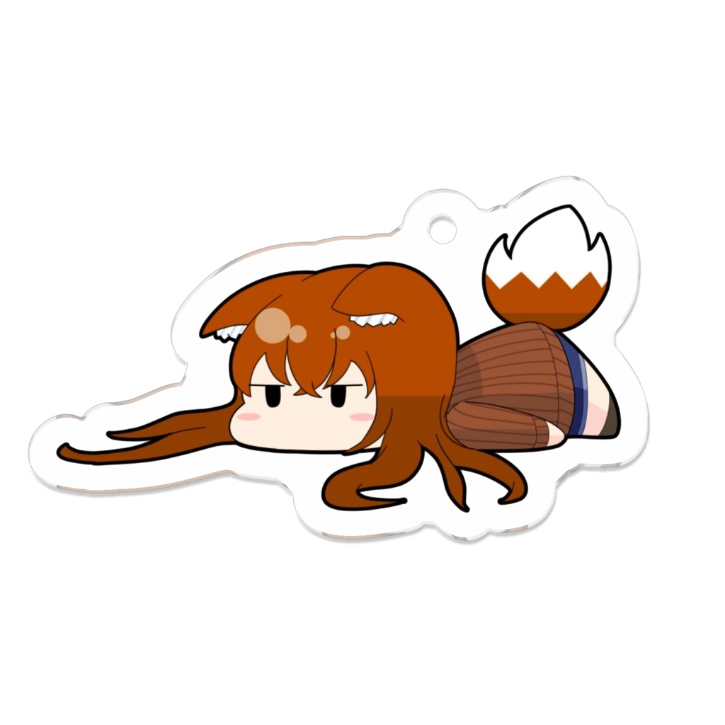 だらけきつねさんアクキー
