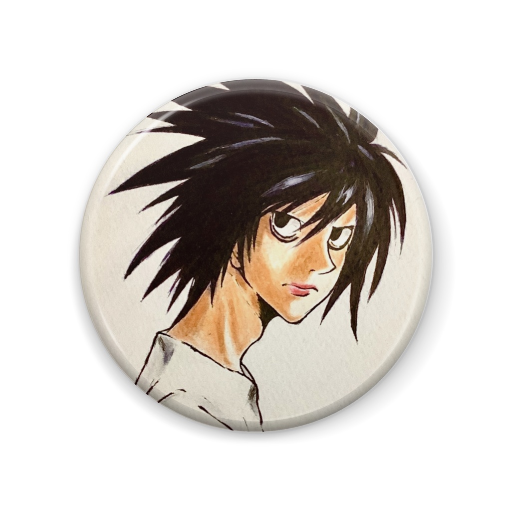 DEATH NOTE L コミックス缶バッジコレクション 1点 - キャラクターグッズ