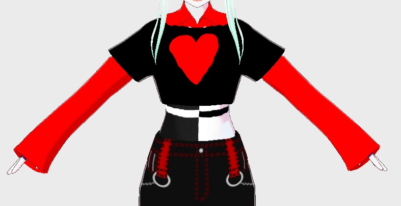 Heart shirt with gay on back