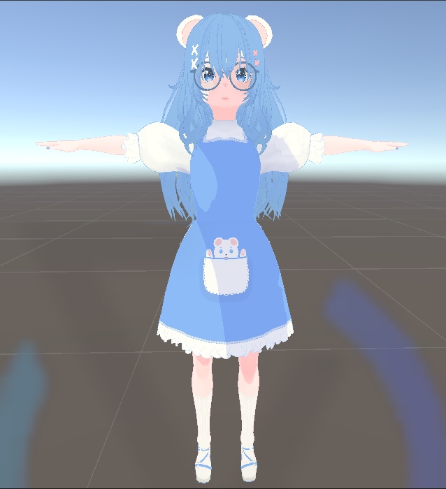 Premade | Project Blue Bear Girl | Vrm-Vtuber-Vrchat