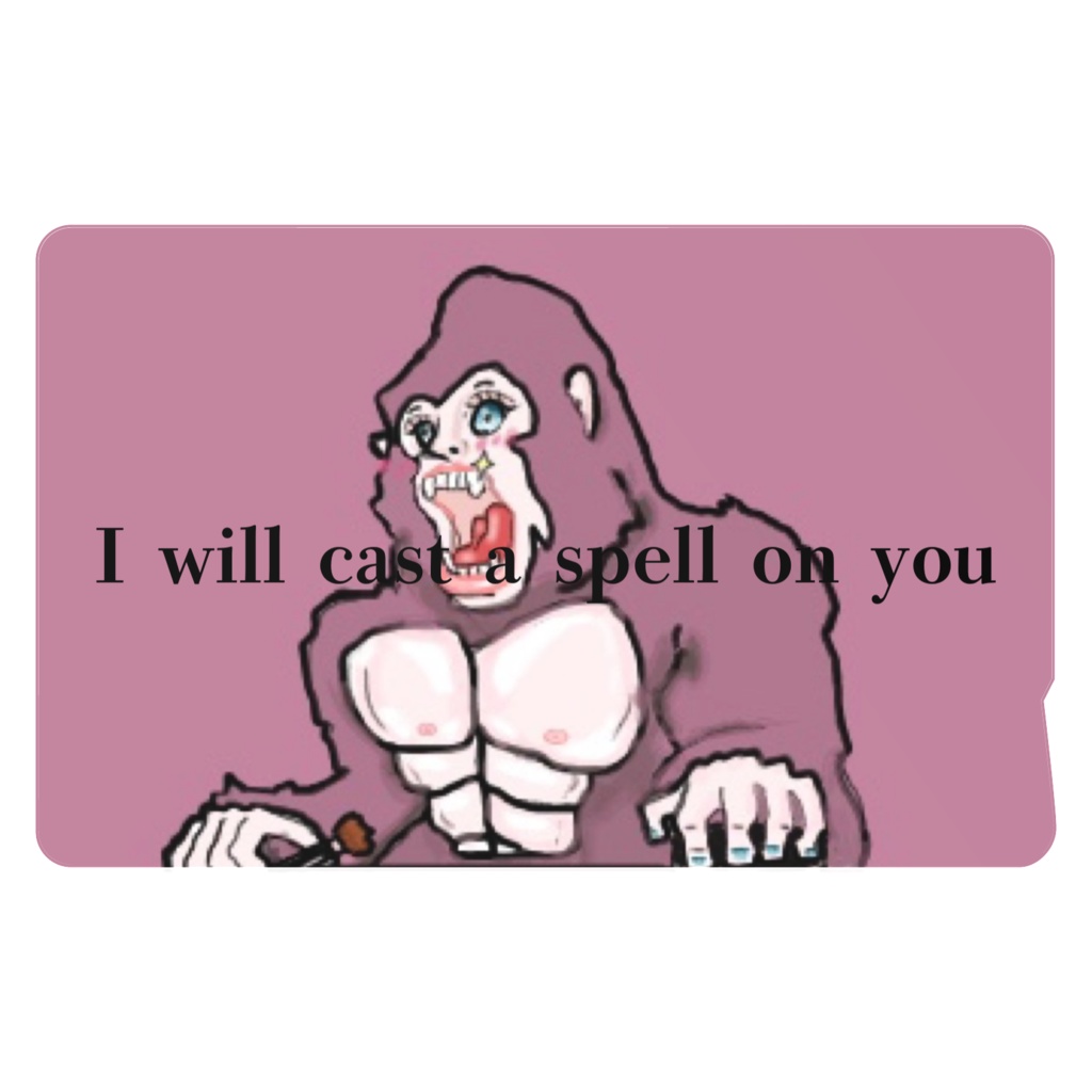 I will cast a spell on you (IC card sticker)