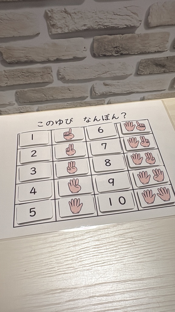 【お届け版】この指、何本？