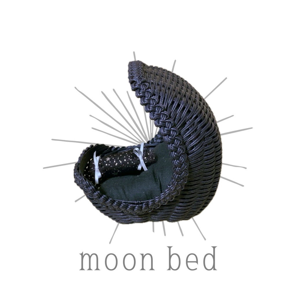 【12月6日21時〜ブラックのみ再頒】moon bed(モノトーン)