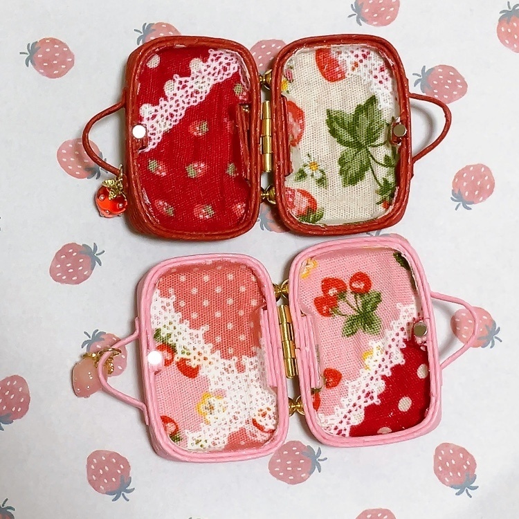 5月10日21時15分〜赤のみ再頒【10㎝ぬい服】パーカー&ミニトランクセット