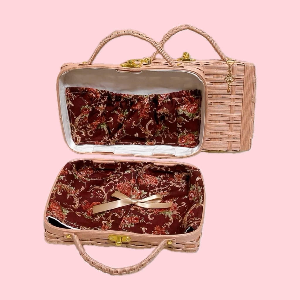 おでかけバスケットトランク(アンティーク)