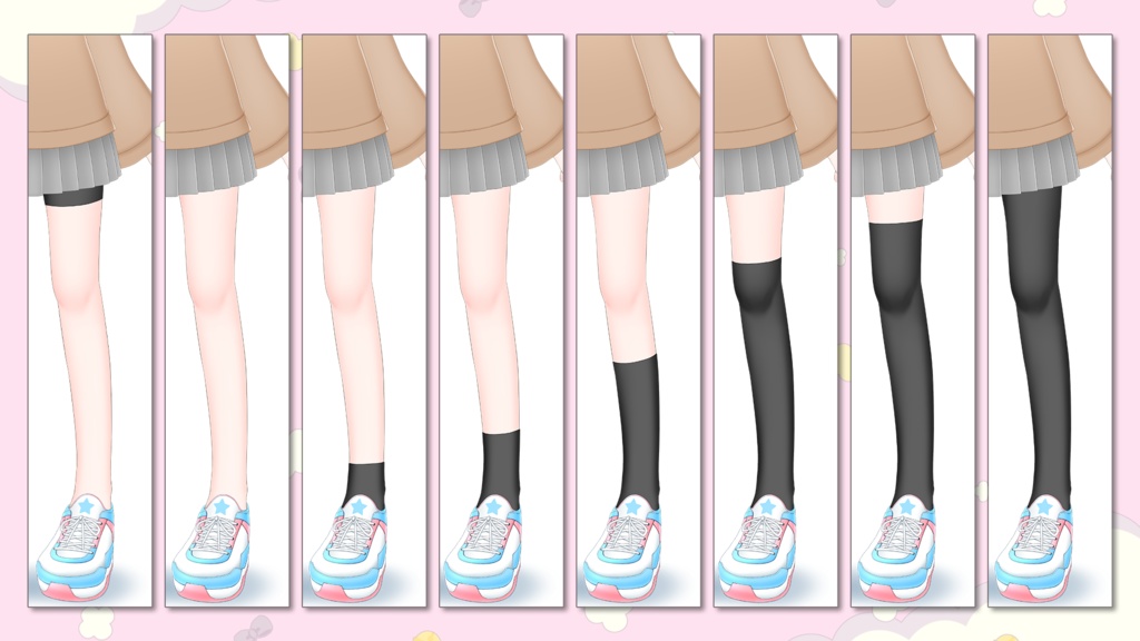 【Live2D汎用カスタムモデル】差分多彩!多彩ちゃん_v1.00