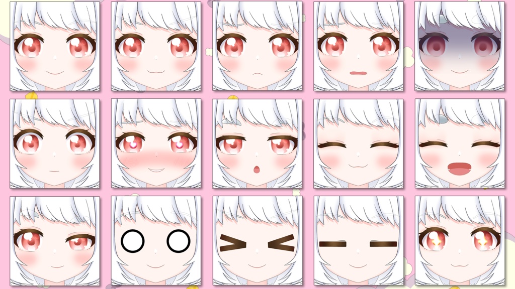 【Live2D汎用カスタムモデル】差分多彩!多彩ちゃん_v1.00