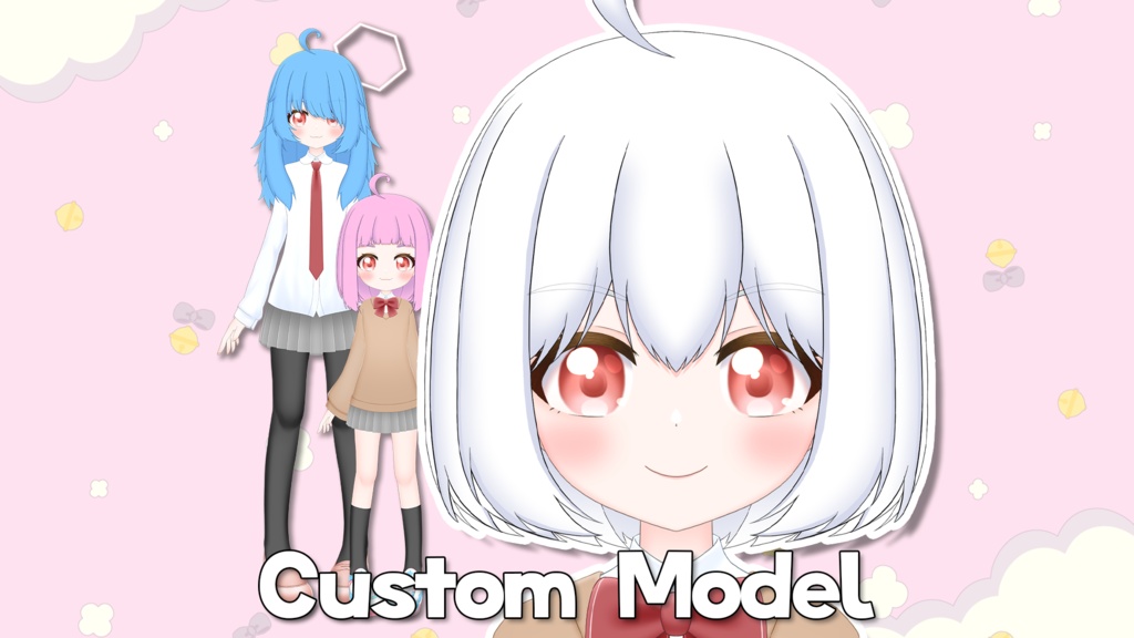 【Live2D汎用カスタムモデル】差分多彩！多彩ちゃん_v1.00