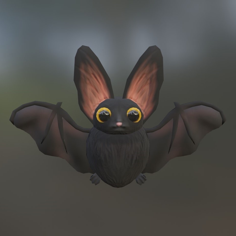 Bat low poly コウモリ ローポリ