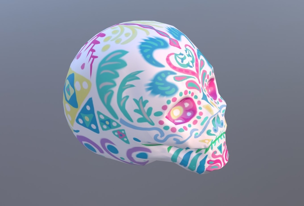Mexican Skull Calaverita メキシコの頭蓋骨のカラベラ