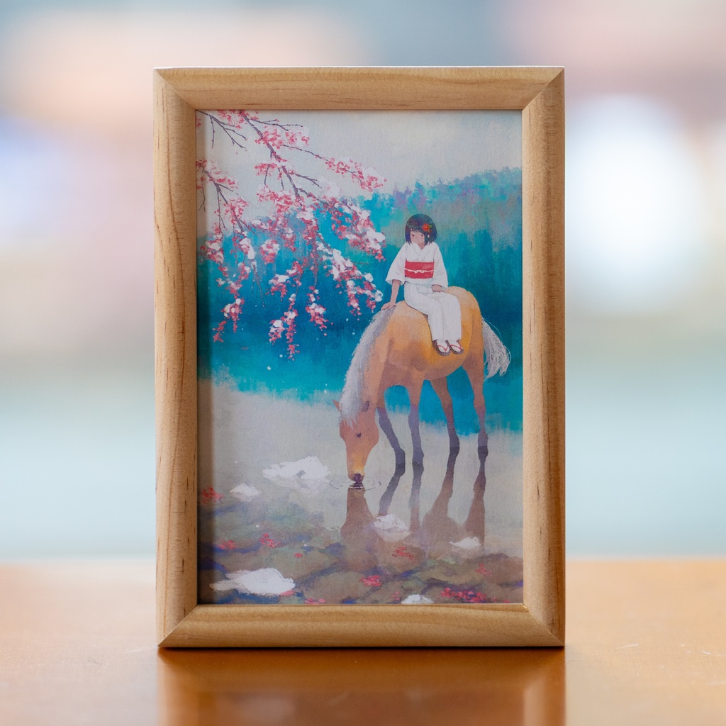 ポストカード「雪桜」