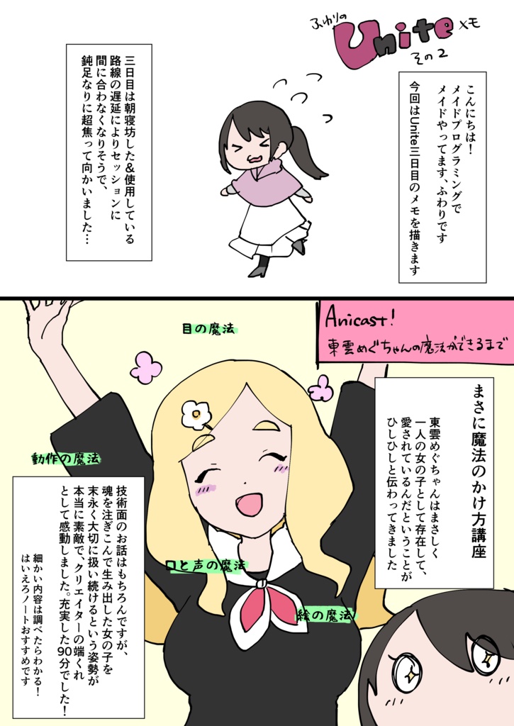 Uniteレポ漫画+過去のイラスト+描きおろし β1.0 @Fuwari_mimf