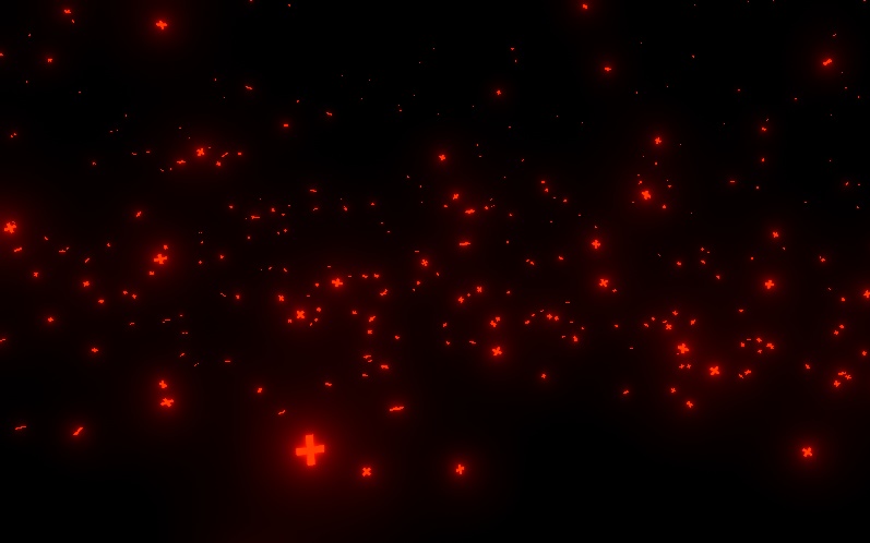 【無料】ワイヤーフレームパーティクル